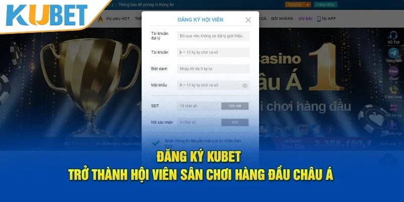 Đăng ký Kubet cực đơn giản